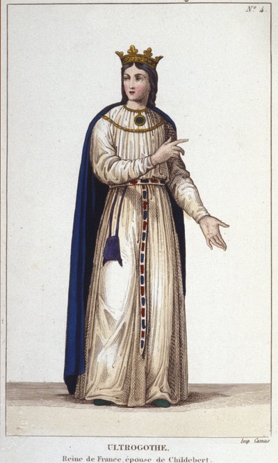 Retrato de Ultrogothe Reina de Francia y esposa de Childeberto I de Unknown artist