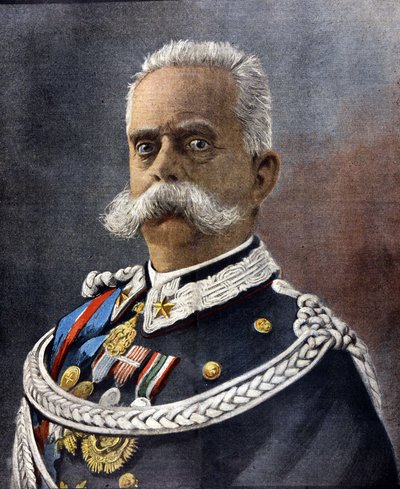 Retrato de Humberto I, Rey de Italia. de Unknown artist