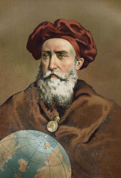 Retrato de Vasco de Gama, navegante portugués (Sines, Alentejo, c. 1469 - Cochin, India) de Unknown artist