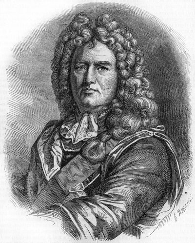 Retrato de Vauban (1633-1707). (Sébastien Le Prestre de Vauban) Mariscal de Francia e ingeniero militar de Unknown artist