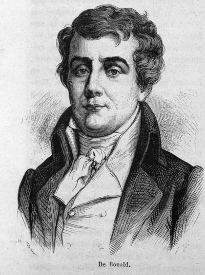 Retrato del Vizconde Louis De Bonald (1754 - 1840) de Unknown artist