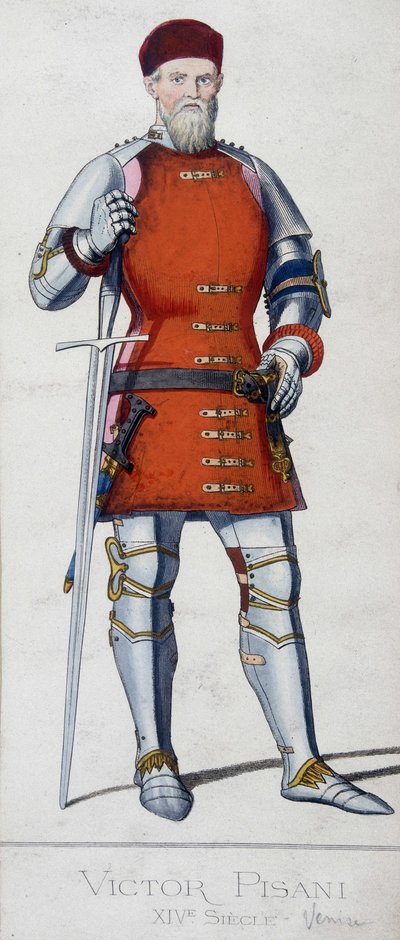 Retrato de Vittore Pisani. Almirante veneciano (1324 - 1380). de Unknown artist