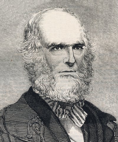 Retrato de William Cullen Bryant (1794-1878), poeta estadounidense. Grabado en “The Illustrated London News” del 23 de enero de 1858. de Unknown artist