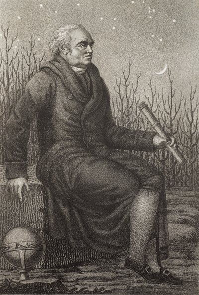 Retrato de William Herschel (1738-1822) astrónomo británico nacido en Alemania de Unknown artist