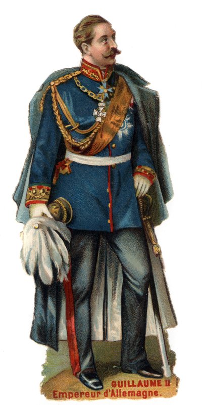 Retrato de Guillermo II Emperador de Alemania (1859-1941). Cromolitografía de finales del siglo XIX. Colección privada. de Unknown artist