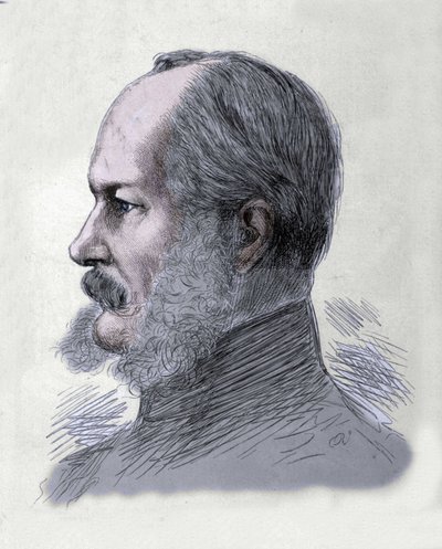 Retrato de Guillermo I (1797-1888), Rey de Prusia y Emperador de Alemania. Grabado de finales del siglo XIX. de Unknown artist
