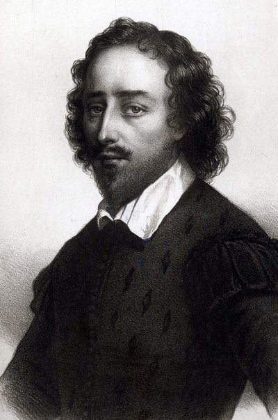 Retrato de William Shakespeare, poeta dramático inglés de Unknown artist