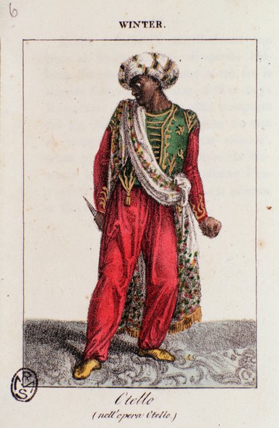 Retrato de Invierno, en Otelo, ópera de Gioacchino Rossini de Unknown artist