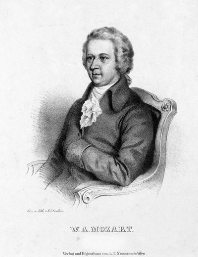 Retrato de Wolfgang Amadeus Mozart (1756-1791) de Unknown artist