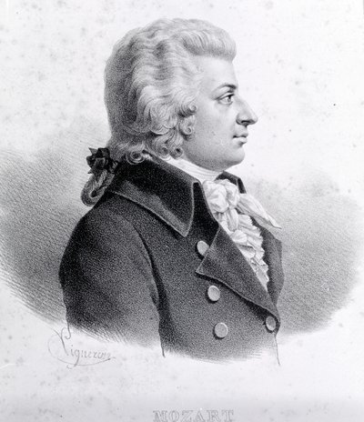 Retrato de Wolfgang Amadeus Mozart (1756 - 1791) de Unknown artist