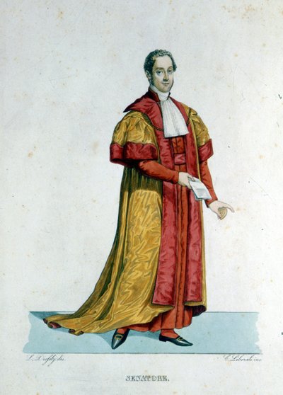 Retrato de un senador pontificio del Estado Vaticano. de Unknown artist