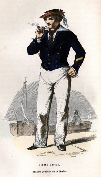 Retrato de un segundo maestro. en “Histoire générale de la marine” por Van Tenac de Unknown artist