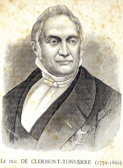 Retrato del Duque de Clermont - Thunder (1779 - 1865) - en "Los Contemporáneos", s.f. finales del siglo XIX de Unknown artist