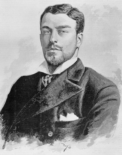 Retrato del Duque de Orleans. Grabado de finales del siglo XIX en 
