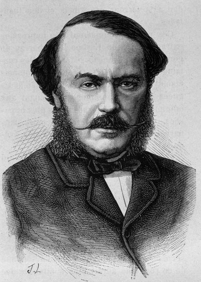 Retrato del Duque de Persigny (1808 - 1872). Grabado de finales del siglo XIX en “Histoire de France” de H. Martin de Unknown artist