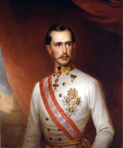 Retrato del emperador de Austria Francisco José I (1830 - 1916). Pintura anónima. Museo del Risorgimento, Milán. de Unknown artist