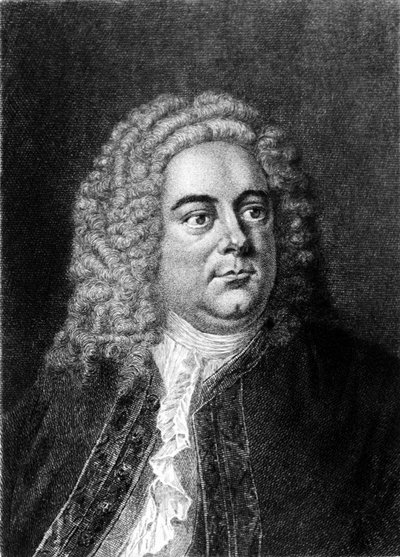 Retrato del compositor inglés de origen alemán George Frederick Handel (Georg Friedrich Handel). de Unknown artist