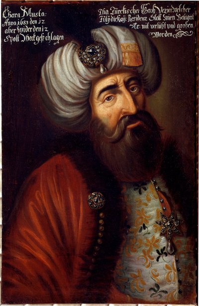 Retrato del soldado otomano Pasha Kara Mustafa de Merzifon de Unknown artist