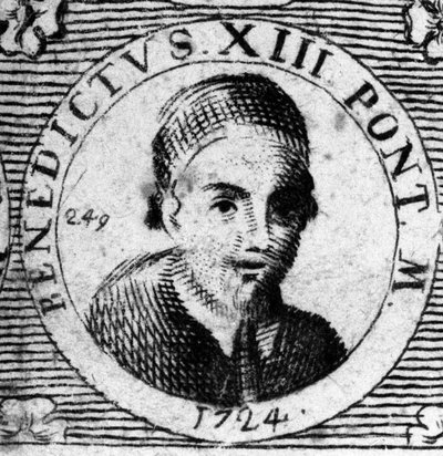 Retrato del Papa Benedicto XIII (1649-1730) de Unknown artist