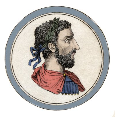Retrato del Emperador Romano Marco Aurelio (César Marco Aurelio Antonino Augusto) (121-180) de Unknown artist