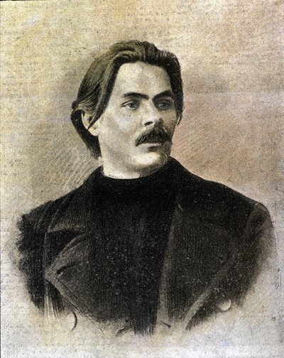 Retrato del escritor ruso Maxim Gorki (Gorkij) (1868-1936) de Unknown artist