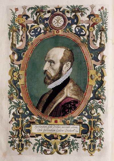 Retrato del cartógrafo Abraham Ortelius de Unknown artist