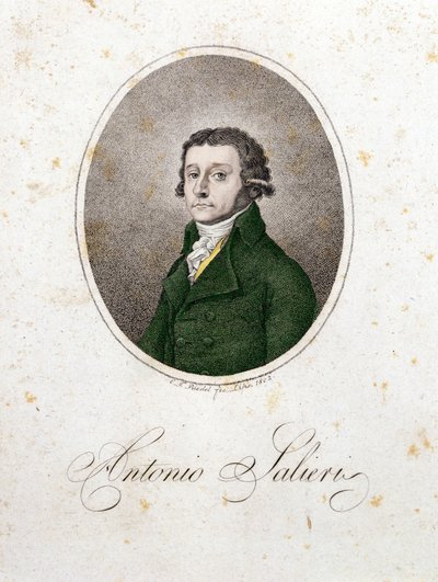 Retrato del compositor Antonio Salieri (1750 - 1825) de Unknown artist