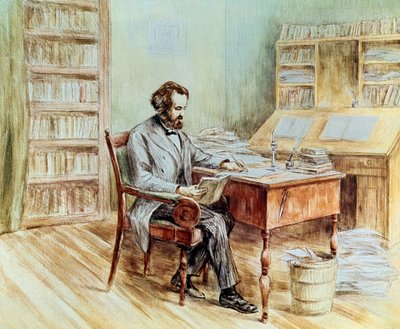 Retrato del teórico político Karl Marx de Unknown artist