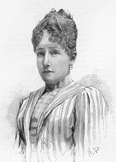 Princesa Stephanie de Bélgica (1864 - 1945), hija de Leopoldo II de Bélgica, esposa de Rodolfo de Habsburgo de Unknown artist
