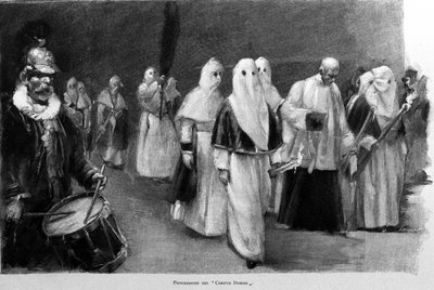 Procesión del Corpus Domini en Palermo de Unknown artist