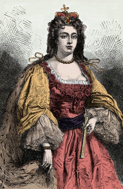 Retrato de Ana Estuardo (1665-1714), Reina de Inglaterra, Irlanda y Escocia de Unknown artist