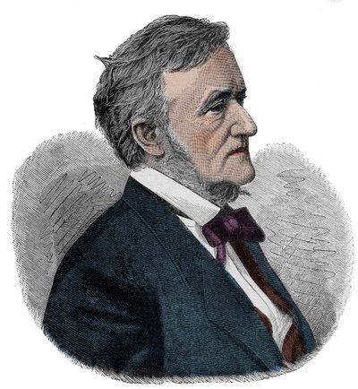 RICHARD WAGNER (1813-1883) compositor inglés - grabado de Unknown artist