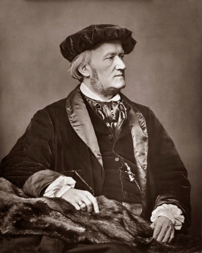 Richard Wagner (1813-1883) compositor alemán. Retrato fotográfico de Unknown artist