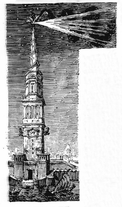 Reconstrucción del faro de Alejandría según Ebers Egipto de Unknown artist