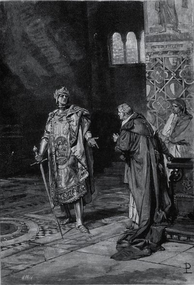 Representación de Cola di Rienzo (1314-1354), tribuno del pueblo romano. Ilustración de finales del siglo XIX de Unknown artist