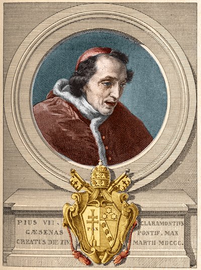 Representación del Papa Pío VII (1800-1823). de Unknown artist