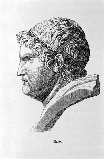 Representación del emperador romano Nerón (37 - 68). de Unknown artist