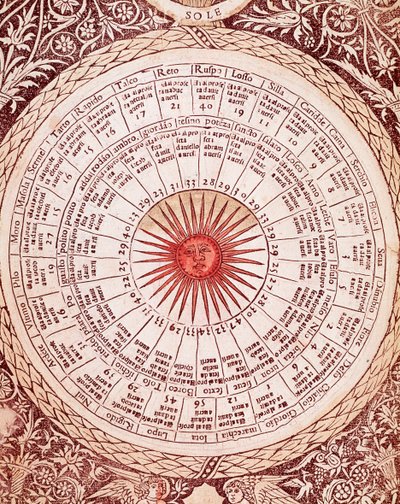 Representación del Sol Tablero de horóscopo del 