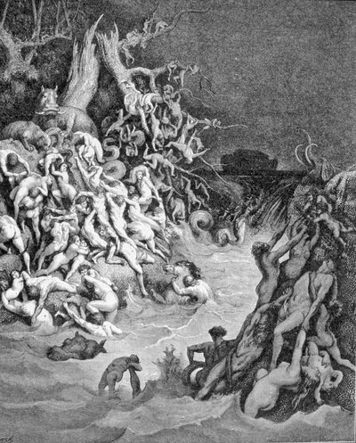 Representación del Diluvio Universal de Unknown artist