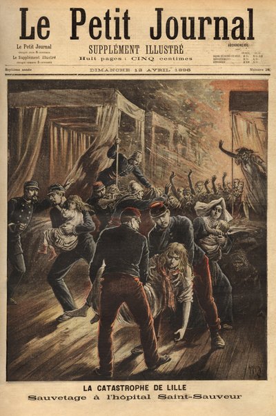 Rescate en el Hospital Saint Savior de Lille de Unknown artist