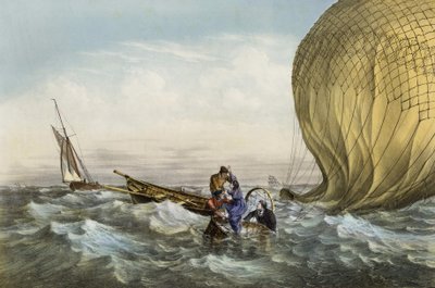 Rescate del baile Habs, organizado por el Sr. y la Sra. Durouf. Naufragio en la costa de Inglaterra el 1 de septiembre de Unknown artist