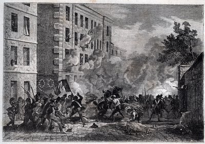 Revolución de 1830 - Muerte del politécnico Louis Vaneau de Unknown artist