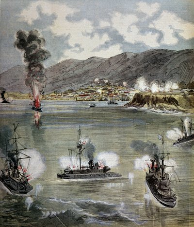 Revolución en Chile: el ataque a Valparaíso en 1891 de Unknown artist