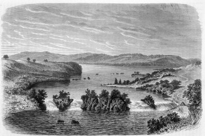 Cataratas Ripon, el Nilo saliendo del Lago Victoria - en "Tour du Monde" de Unknown artist