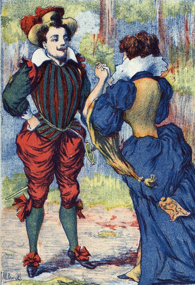 Riquet a la Houppe se convierte en un apuesto caballero. Ilustración anónima para el cuento “Riquet a la houppe” de Charles Perrault (1628-1703), escritor francés. Imágenes de Marcel Vagne, Jarville Nancy, sin fecha (finales del siglo XIX) de Unknown artist