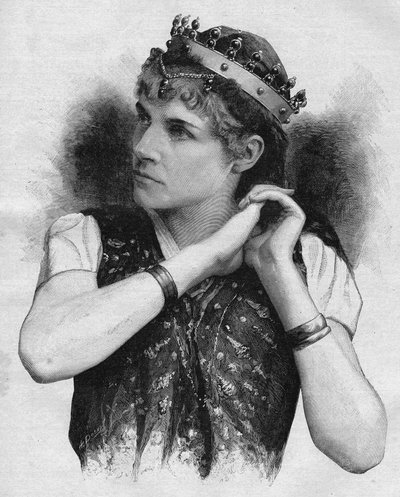 Rose Caron (1857-1930), cantante francesa en Salambó de Louis Etienne Ernest Reyer en 1892. de Unknown artist