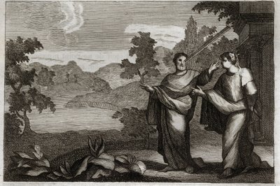Biblia de Royaumont, Nuevo Testamento: No juzgues a los demás. Cuando tienes una viga en tu ojo, no deberías molestarte en sacar una paja del ojo de tu hermano (Parábola de la paja y la viga). Ilustración de 1811. de Unknown artist