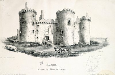 Ruinas del castillo de Sucinio en Sarzeau (Morbihan) de Unknown artist