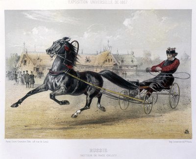 Rusia: troteador de raza Orloff - en “El Centauro” 1867 de Unknown artist