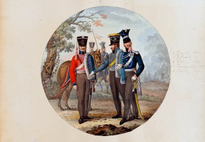 Húsares y lanceros rusos de Unknown artist